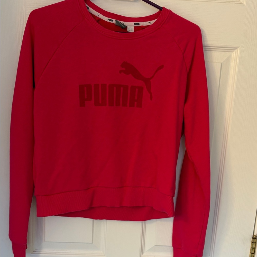PUMA Women's Bold Red Crew Neck Sweater